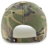 Houston Astros MLB '47 Camo Black Logo Clean Up Hat Cap Adult Men's Adjustable
