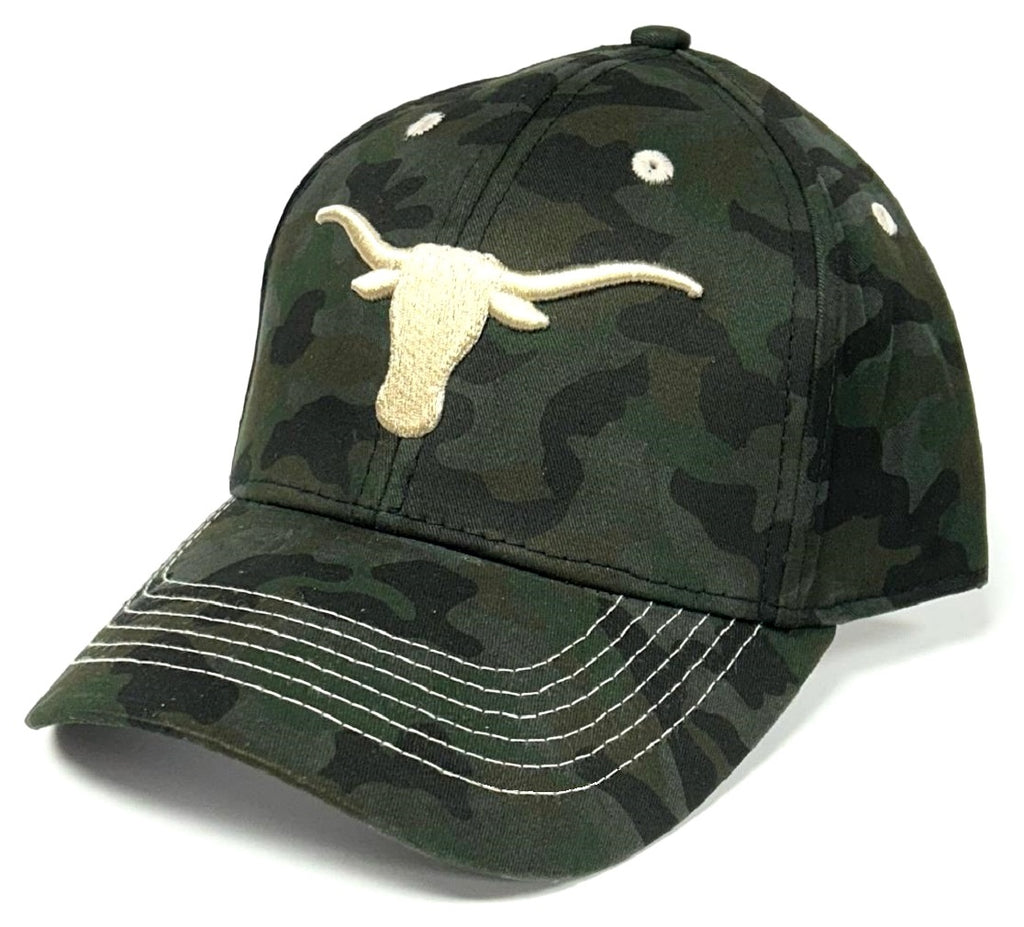 Texas Longhorns NCAA MVP Comrade Dark Hunting Camo Gold Hat  display picture 3
