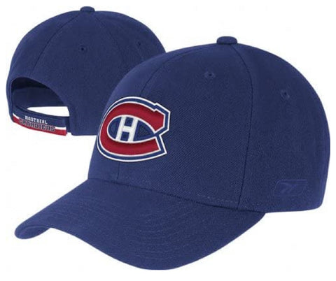Montreal Canadiens NHL Reebok Basic Blue Wool Hat Cap Adult Men's Adjustable