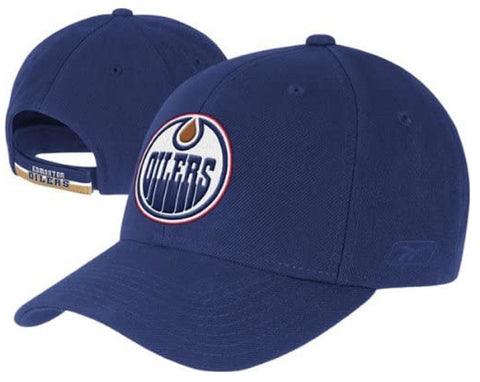 Edmonton Oilers NHL Reebok Basic Blue Wool Blend Hat Cap Adult Men's Adjustable