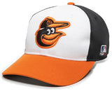 Baltimore Orioles MLB OC Sports White Tri-Color Hat Cap Adult Men's Adjustable