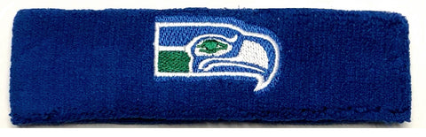 Seattle Seahawks NFL Licensed Vintage Throwback Blue Headband Sweatband Adult