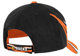 Anaheim Ducks NHL Reebok Black 599Z Orange Stripe Hat Cap Adult Men's Adjustable