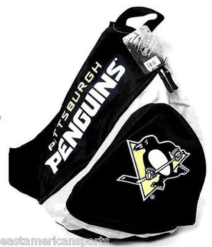 Pittsburgh Penguins NHL Sling Book Bag Camera Case Back Pack School Slingshot