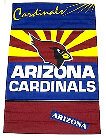 Cushion Craft Arizona Cardinals NFL Throwback Retro Logo Heavy Canvas 44" x 28" Vertical Wall Banner Flag