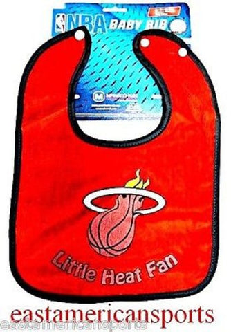 Miami Heat NBA Baby Boys Red Snap Bib Infant Toddler Newborn Little Fan