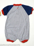 New York Rangers NHL Infant Baby Gray Onesie Romper Sleeper Creeper Coverall 18M