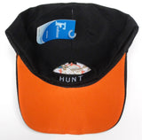 TFA Duck Hunter Orange Camo & Black Flames Hunting Hat Cap Adult Men's Adjustable (Style 1)