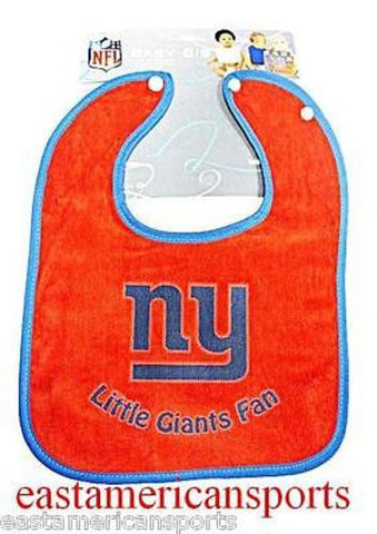 New York Giants NFL Red Boys Baby Snap Bib Infant Toddler Newborn Little Fan