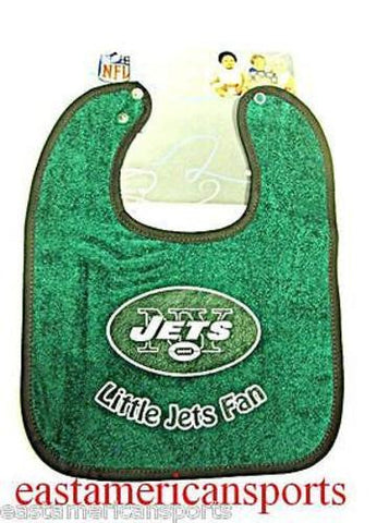 New York Jets NFL Baby Boys Green Snap Bib Infant Toddler Newborn Little Fan