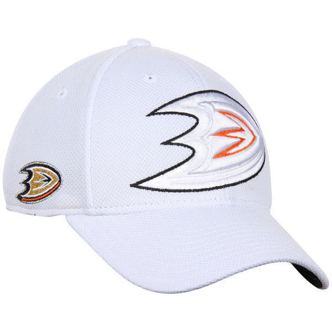 Anaheim Ducks NHL Reebok Center Ice Hat Cap White Second Season Flex Fit S/M