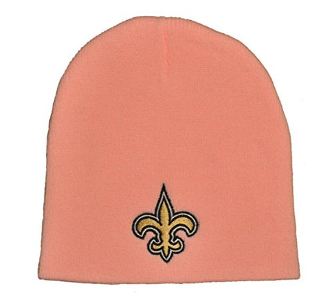 New Orleans Saints NFL Reebok Pink Cuffless Knit Hat Cap Womens Beanie