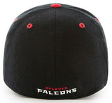 Atlanta Falcons NFL '47 Kickoff Contender Black Hat Cap Flex Stretch Fit Adult Men's L/XL