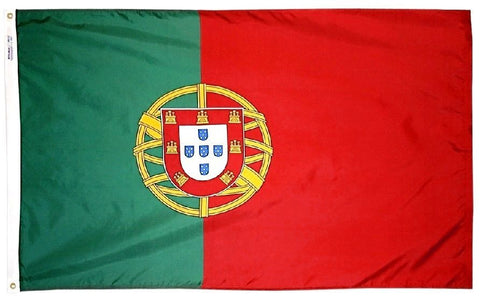 Portugal Portuguese 3' x 5' Flag w/ Grommets to Hang Pride Country Banner