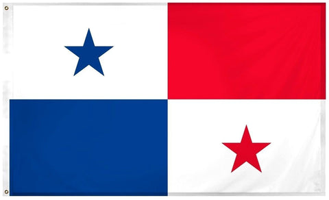 Panama Panamanian 3' x 5' Flag w/ Grommets to Hang Pride Country Soccer Banner