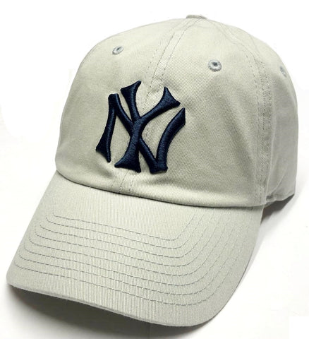 New York Yankees MLB Fan Favorite Cooperstown Gray Relaxed Dad Hat Cap Men's
