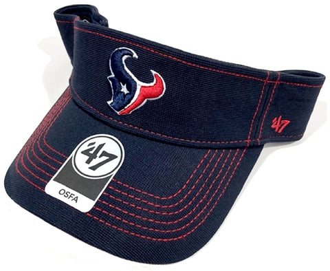 Houston Texans NFL '47 Navy Blue Defiance Golf Visor Hat Cap Adult Men's Adjustable