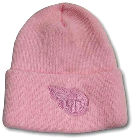 Tennessee Titans NFL Team Apparel Pink Tonal Knit Hat Cap Women's Winter Beanie
