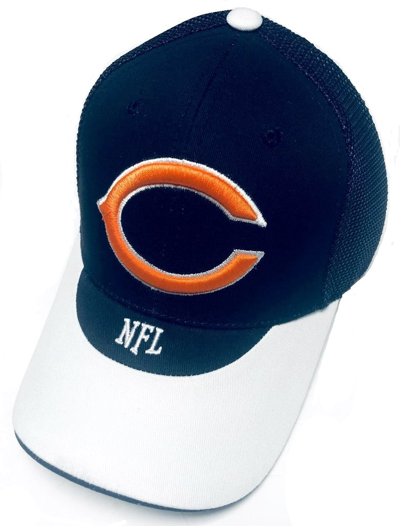Chicago Bears NFL Team Apparel Mesh Back Navy Blue White Brim Hat Cap –  East American Sports LLC