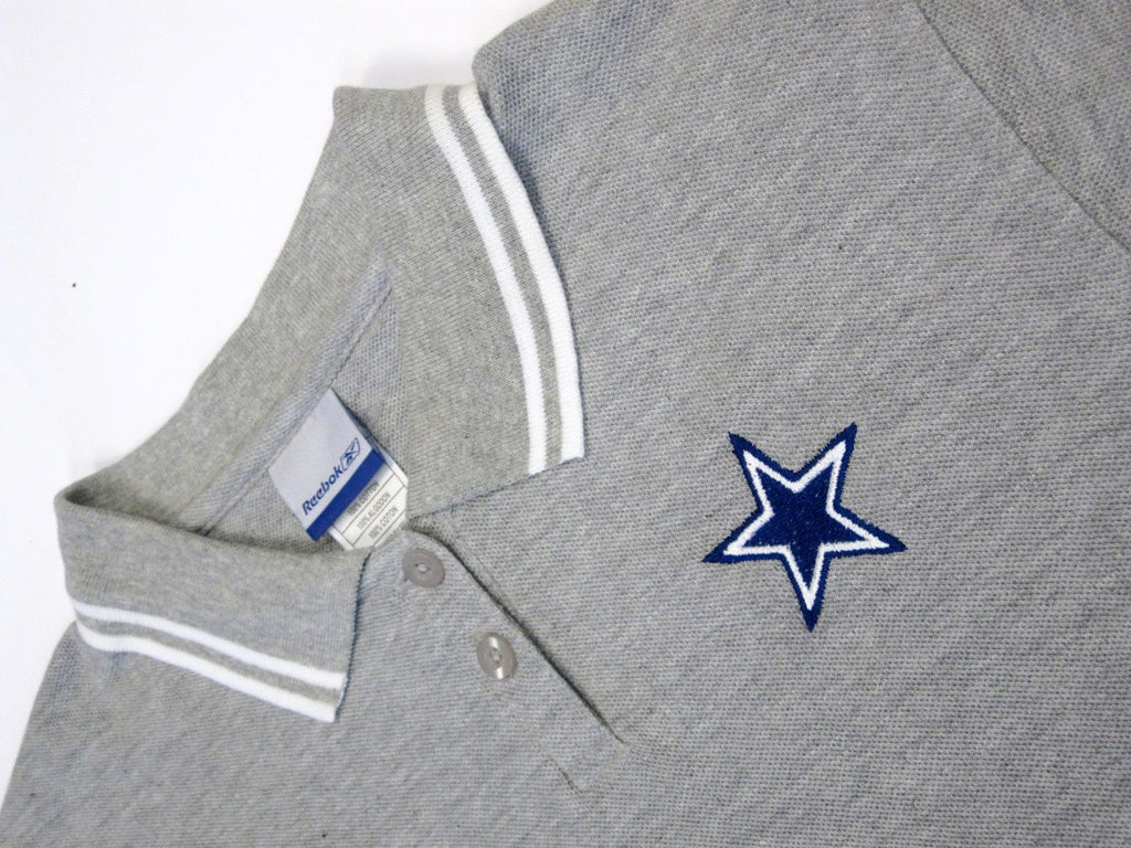 Dallas Cowboys NFL Reebok YOUTH Gray Button Polo Golf Shirt Blue Star –  East American Sports LLC