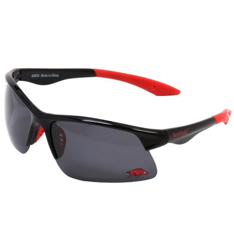 Arkansas Little Rock Trojans Sport Sunglasses with Color Tips, Black