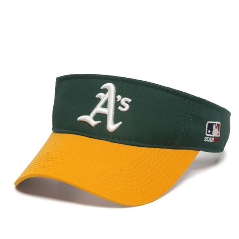 OC Sports Oakland Athletics A's MLB Two Tone Golf Sun Visor Hat Cap Adult Men's Adjustable