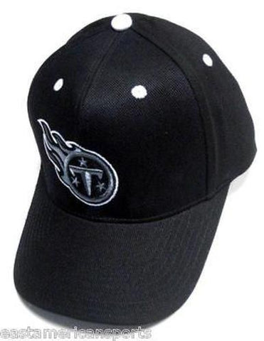 Tennessee Titans NFL Sideline Hat Cap Black Out Gray White Logo Adult OSFA