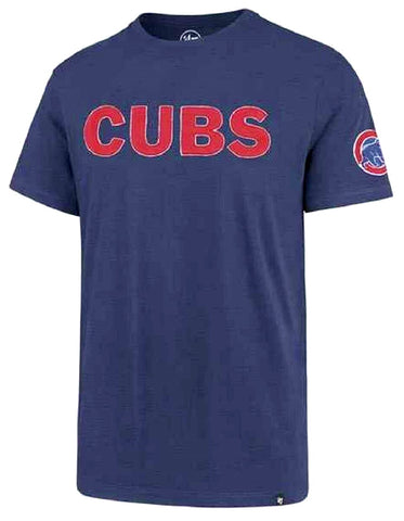 Chicago Cubs MLB '47 Blue Fieldhouse Embroidered Tee T-Shirt Men's XXL 2XL