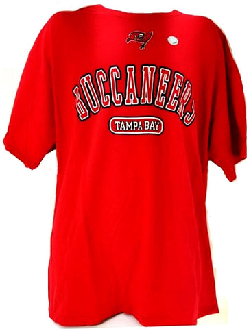 Tampa Bay Buccaneers Red Text T-Shirt Adult Men's Big & Tall XXL 2XL