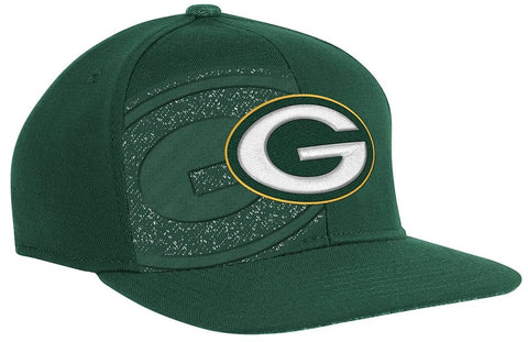Green Bay Packers NFL Reebok Sideline Flat Visor Logo Hat Cap Flex Fit S/M