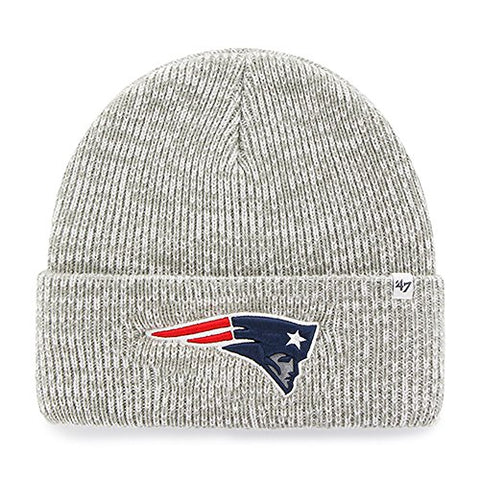 New England Patriots NFL '47 Brain Freeze Gray Cuffed Knit Hat Cap Winter Beanie
