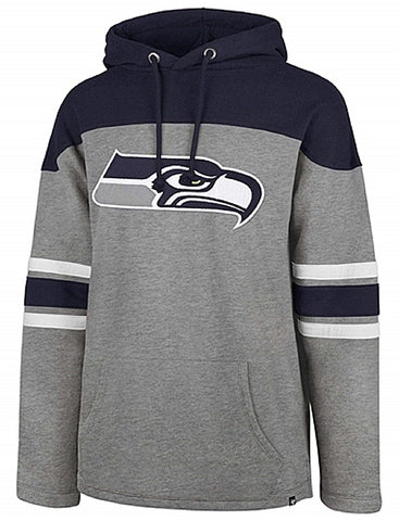Seattle Seahawks NFL '47 Gray Huron Hoodie Pullover Adult Men's X-Large XL