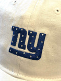 New York Giants NFL Reebok White Bling Sparkle Logo Slouch Hat Cap Adult Women's Adjustable