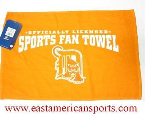 Detroit Tigers MLB 16 x 25 Golf Sports Fan Towel Rally Bath Orange Baseball Rag