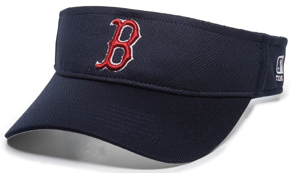 Boston Red Sox MLB OC Sports Navy Blue Mesh Golf Visor Hat Cap