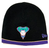 Arizona Diamondbacks MLB New Era 90's Vintage Snakehead Black Knit Hat Cap Adult Winter Beanie