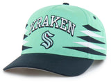 Seattle Kraken NHL '47 Hitch Diamond Cut Tuquoise Hat Cap Adult Men's Adjustable Snapback