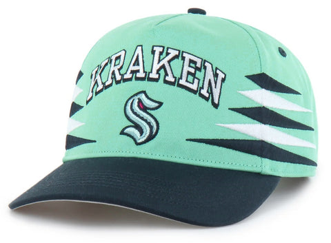 Seattle Kraken NHL '47 Hitch Diamond Cut Tuquoise Hat Cap Adult Men's Adjustable Snapback