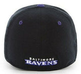 Baltimore Ravens Crash Line Contender White Two Tone Hat Cap Adult Men's Stretch Fit OSFA