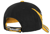 Boston Bruins NHL Reebok Black 599Z Yellow Stripe Hat Cap Adult Men's Adjustable