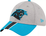 Carolina Panthers NFL New Era 39Thirty Stripe Gray Hat Cap Men's Flex Fit M/L