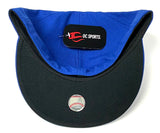 New York Mets MLB OC Sports Elite Round Logo Blue Hat Cap Men's Fitted 7 5/8
