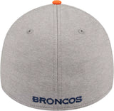 Denver Broncos NFL New Era 39Thirty Stripe Gray Hat Cap Men's Flex Fit L/XL
