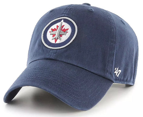 Winnipeg Jets NHL '47 Navy Blue Clean Up Relaxed Hat Cap Adult Men's Adjustable