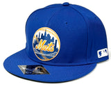 New York Mets MLB OC Sports Elite Round Logo Blue Hat Cap Men's Fitted 7 5/8