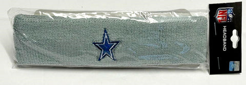 Dallas Cowboys NFL Licensed Vintage Throwback Gray Headband Sweatband Adult Size