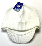 Buffalo Bills NFL Reebok Throwback White Visor Knit Billed Hat Cap Beanie Adult