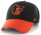 Baltimore Orioles MLB '47 MVP Two Tone Black Hat Cap Adult Men's Adjustable
