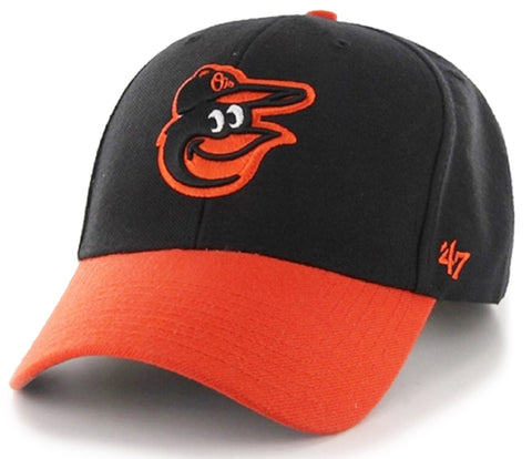 Baltimore Orioles MLB '47 MVP Two Tone Black Hat Cap Adult Men's Adjustable