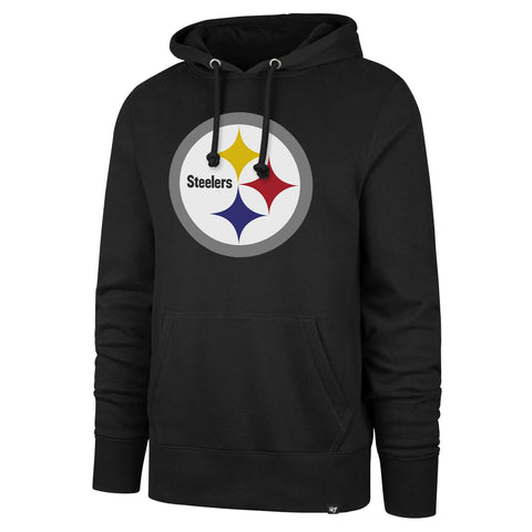 Pittsburgh Steelers NFL '47 Black Headline Hoodie Pullover Adult Men's XXL 2XL